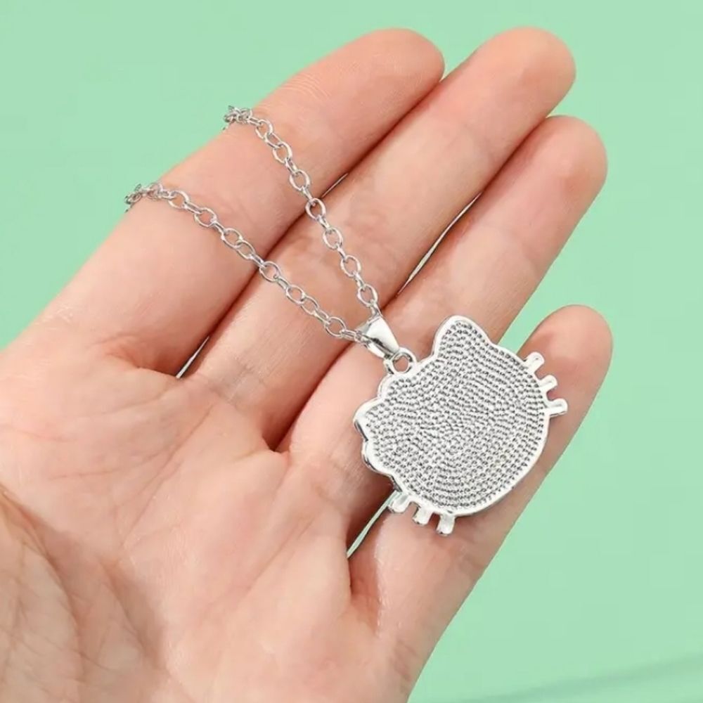 Elegant Kitty Charm Necklace For Adults And Kids - Picture 2 of 5